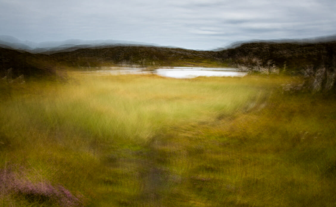 An Intentional Camera Movement (ICM) landscape photograph by Susi Petherick