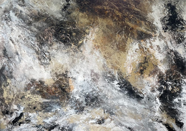 A painting by Carol Ormsby, as featured in the 'Flow' zine published by The Dartmoor Collective
